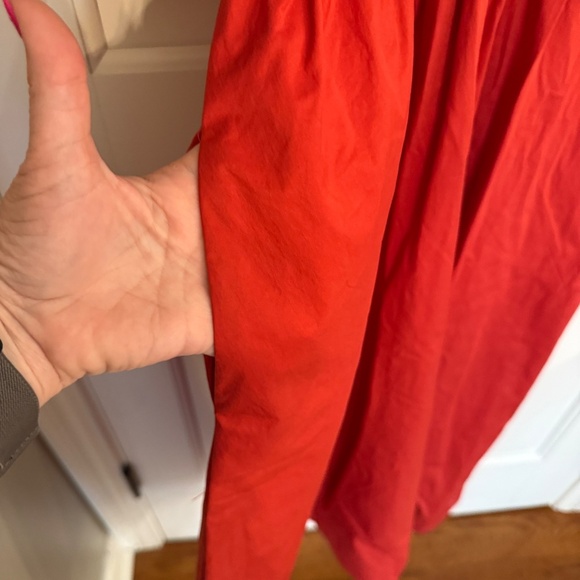 New! Maeve x Anthropologie Utility Shirt Dress Red 3421 - Picture 5 of 12